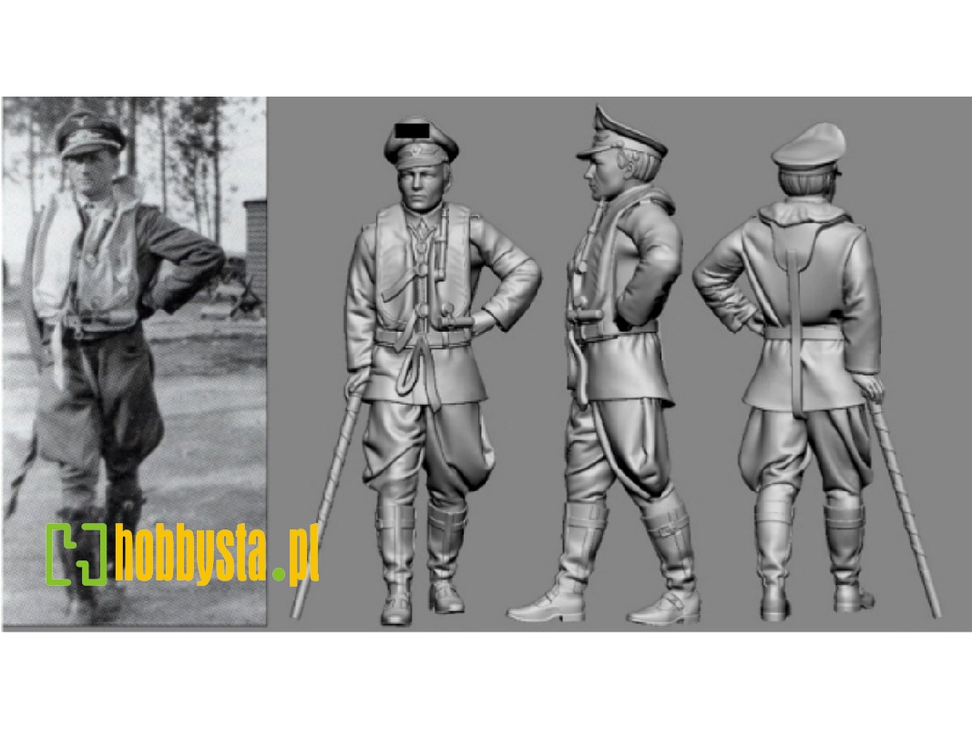 German Luftwaffe Wwii Ace In France Egon Mayer (3d-printed) - image 1