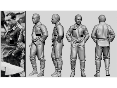 German Luftwaffe Wwii Ace In France Siegried "umm" Schnell (3d-printed) - image 1