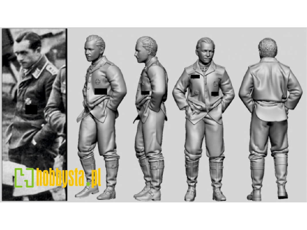 German Luftwaffe Wwii Ace In France Siegried "umm" Schnell (3d-printed) - image 1
