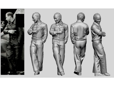 German Luftwaffe Wwii Ace In France Adolf Glunz (3d-printed) - image 1