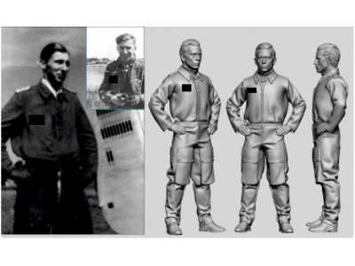 German Luftwaffe Wwii Ace In France Klaus Mietusch (3d-printed) - image 1