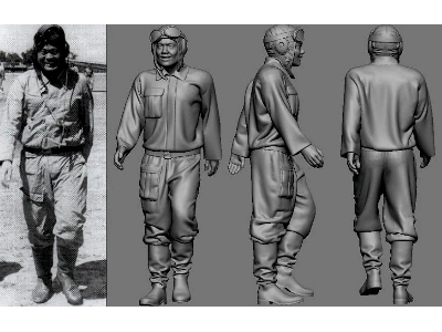 Japanese Wwii Army Ace Yasuhiko Kuroe - image 1