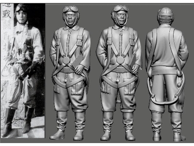 Japanese Wwii Army Ace Hjdeo Miyabe - image 1