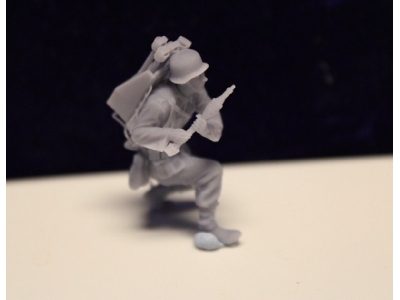 Wehrmacht Panzerjäger Running With Rifle And Grenade As Well As A Backpack - image 1