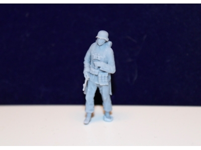 Waffen Ss Grenadier With Steel Helmet And Assault Rifle 44 In The Crook Of His Arm - image 2