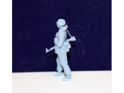 Waffen Ss Grenadier With Steel Helmet And Assault Rifle 44 In The Crook Of His Arm - image 3