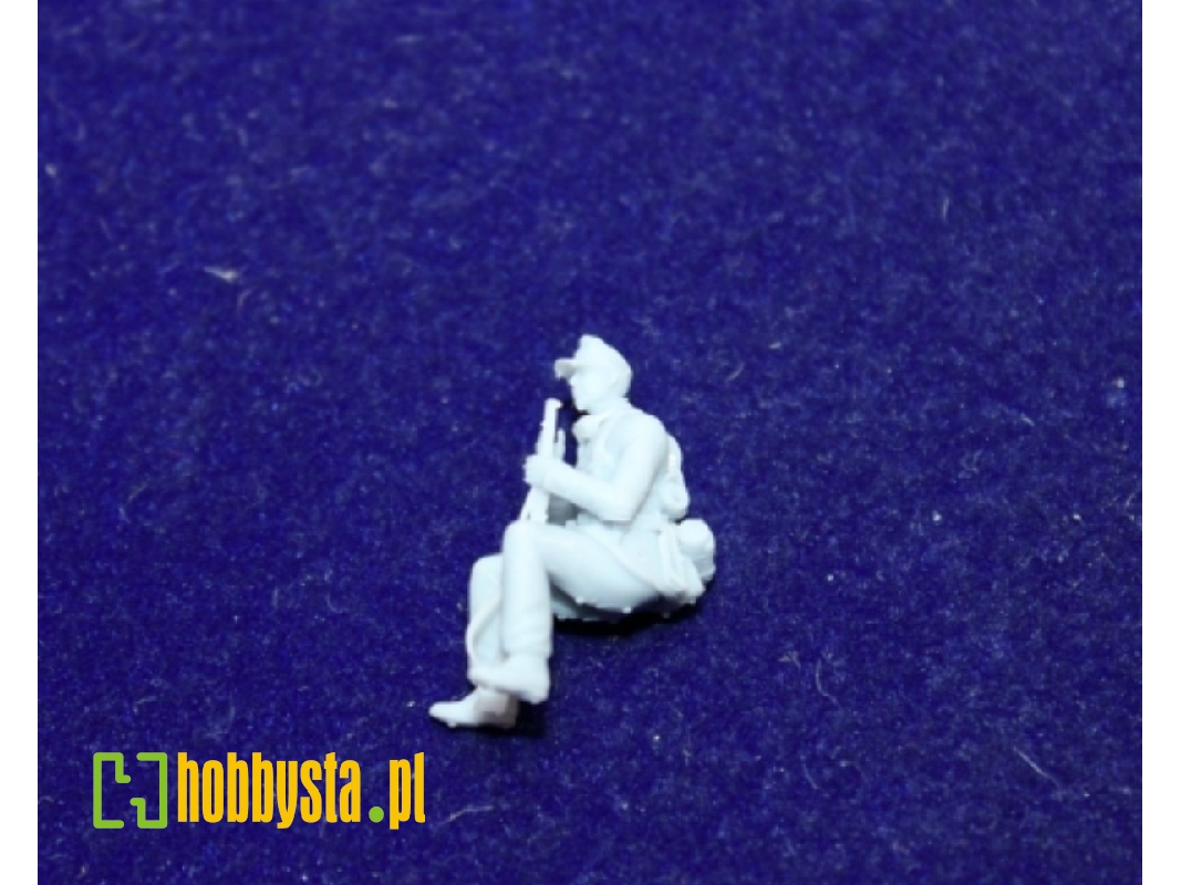 Soldier Afrika Corps Sitting With Rifle And Cigarette - image 1