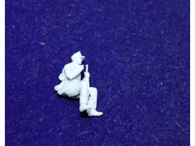 Soldier Afrika Corps Sitting With Rifle And Cigarette - image 2