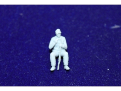 Soldier Afrika Corps Sitting With Rifle And Cigarette - image 3
