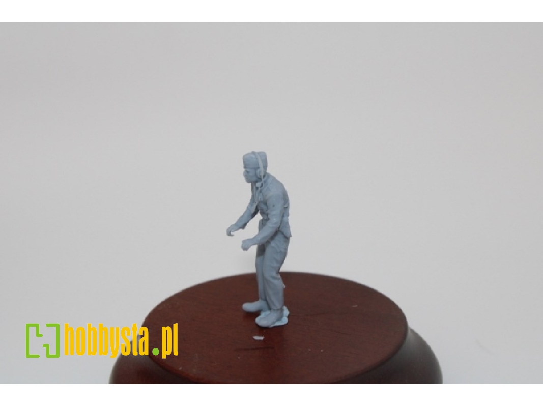 German Wwii Tank Commander Both Hands On The Coupula - image 1