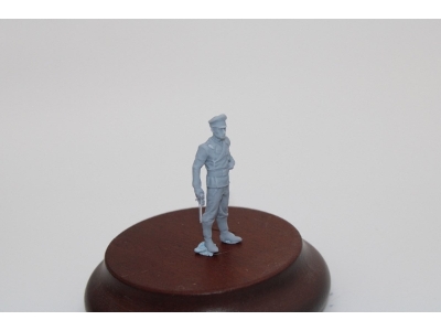 German Wwii Officer Standing With Binocoular - image 2