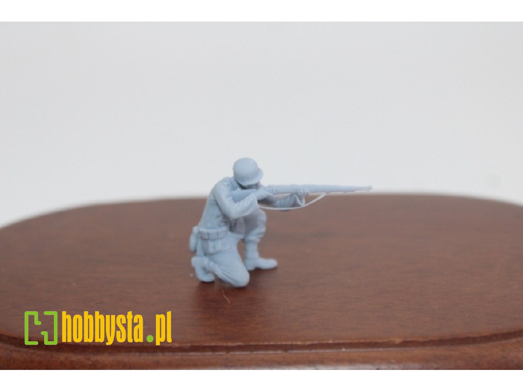 German Wwii Soldier Keeing Shooting With Rifle - image 1