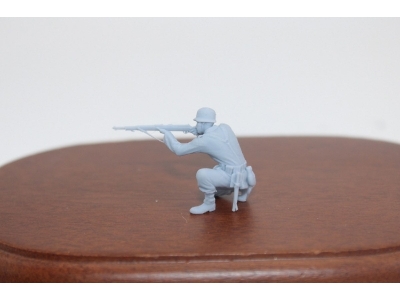 German Wwii Soldier Keeing Shooting With Rifle - image 2