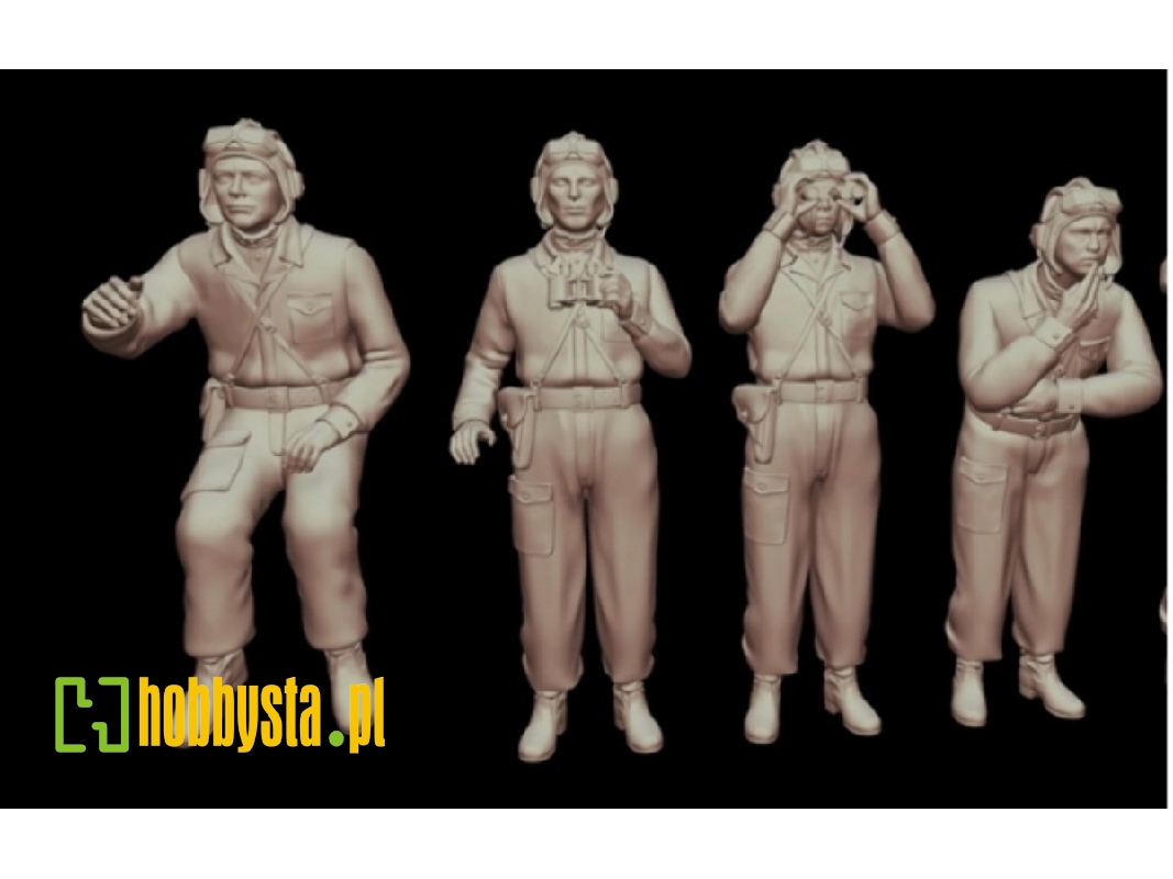 Soviet Wwii Tank Crew For T-34 (4 Figures) - image 1