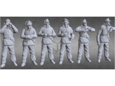 German Wwii Tankers In Witerdress (6 Figures) - image 1