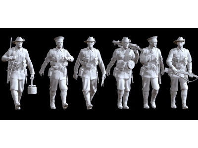 Australian Wwii Infantry Marching (6 Figures) - image 1