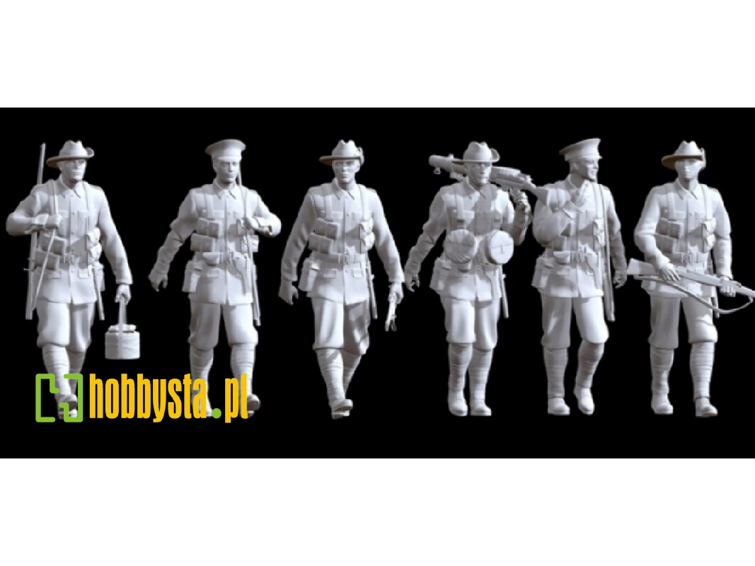 Australian Wwii Infantry Marching (6 Figures) - image 1