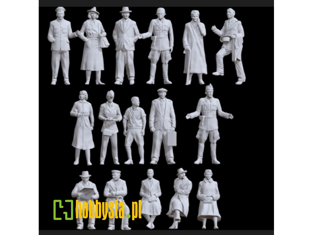 German Wwii Civils (16 Figures) - image 1
