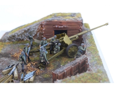 German Wwii Gun Crew Pak44 8,8 Cm (9 Figures) - image 1