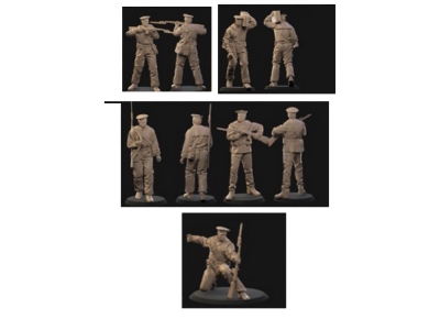 Russian Wwii Naval Infantry (5 Figures) - image 1