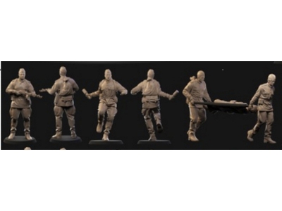 Russian Infantry With Strecher (6 Figures) - image 1