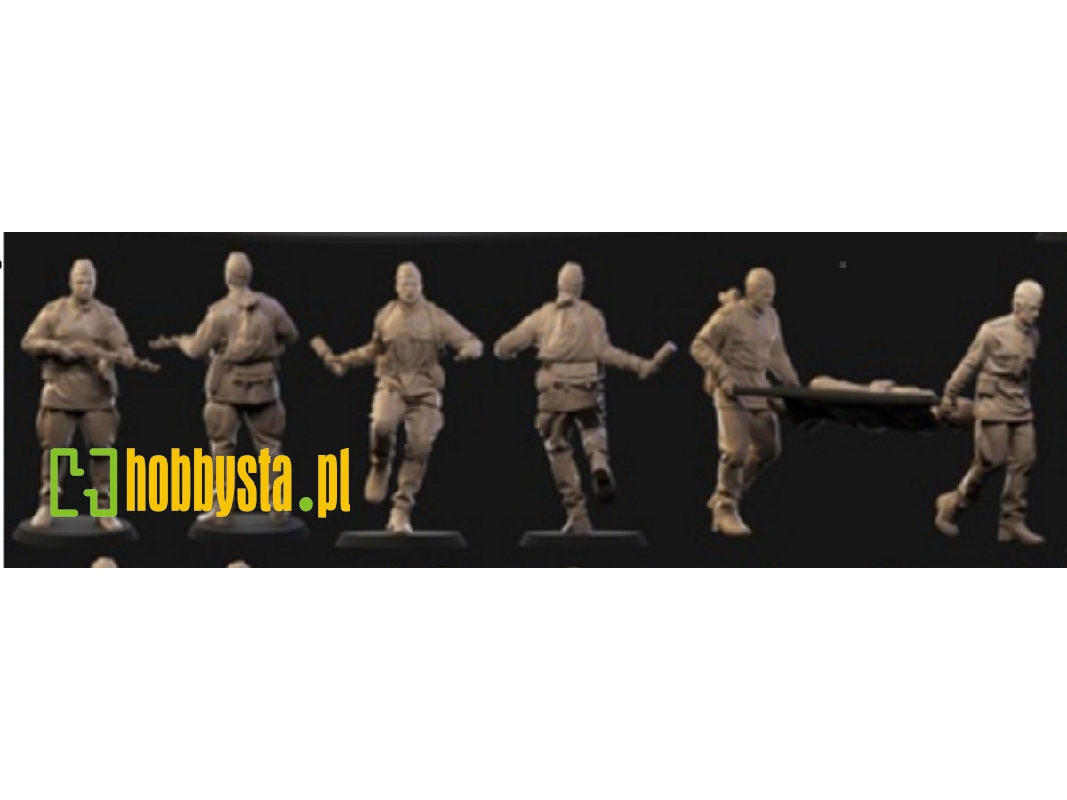 Russian Infantry With Strecher (6 Figures) - image 1
