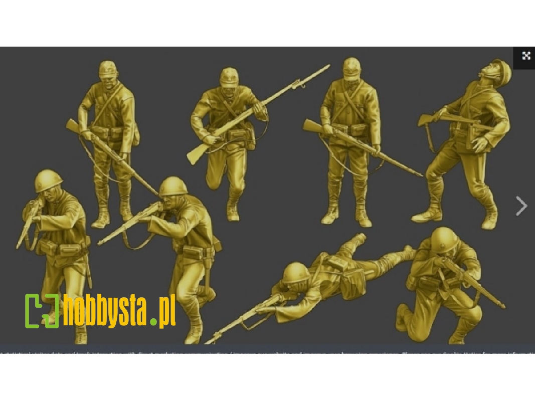 Japanese Infantry No. 2 Attacking (8 Figures) - image 1