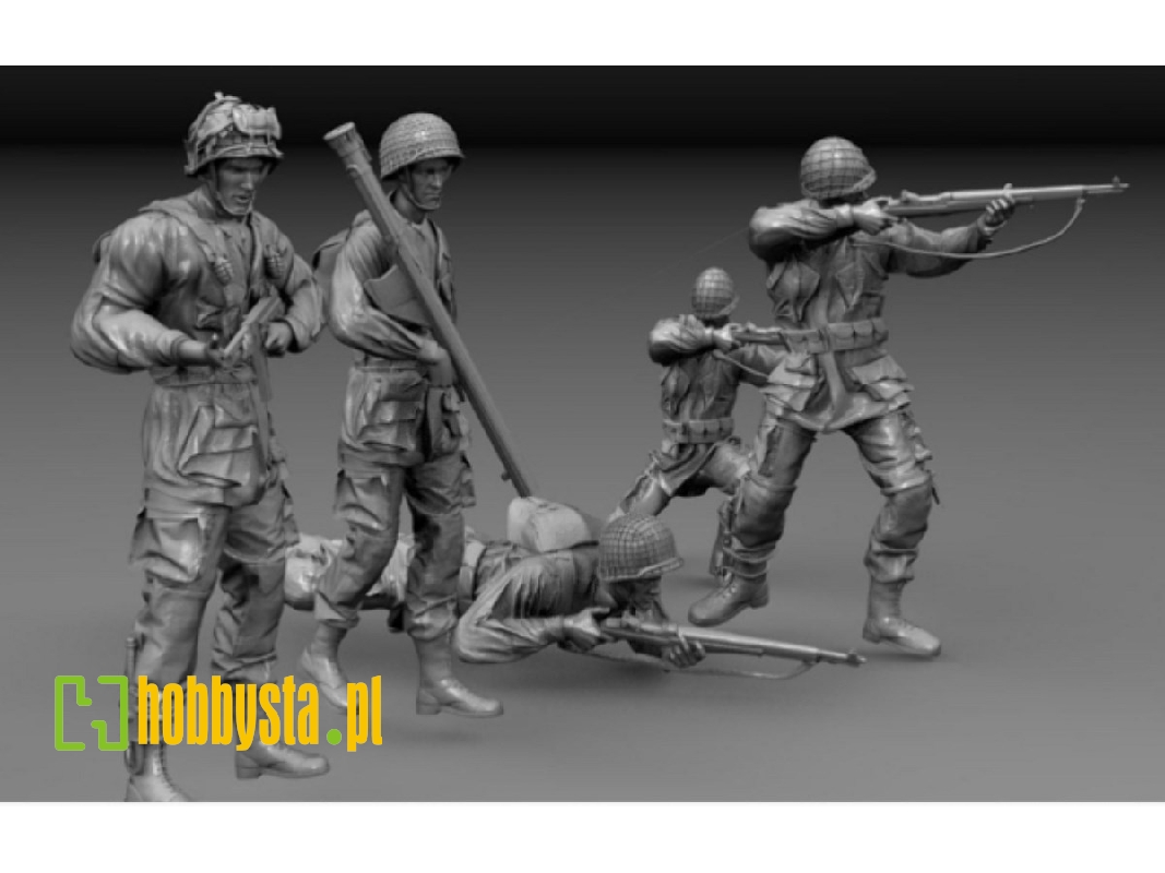 Us Paratroopers Normandy 1944 (5 Figures) - image 1