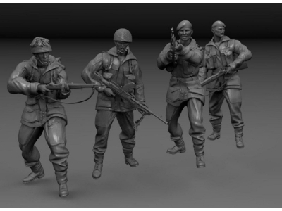 British Wwii Paratroopers - Arnhem 1944 (4 Figures) - image 1