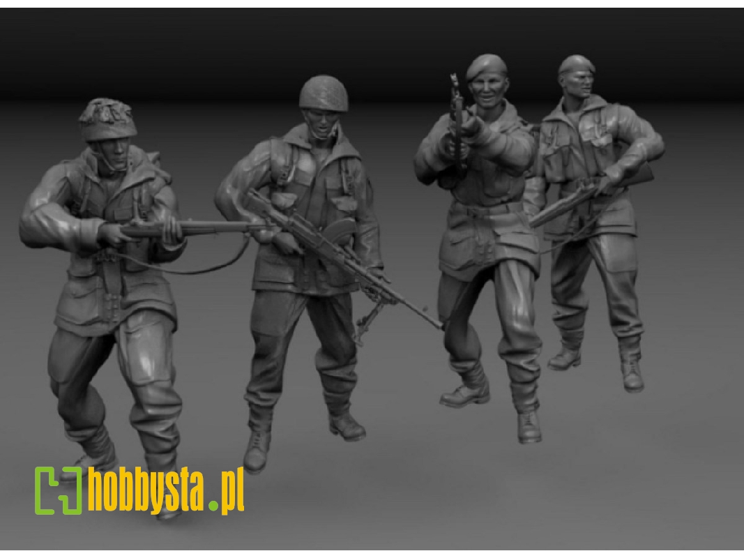 British Wwii Paratroopers - Arnhem 1944 (4 Figures) - image 1
