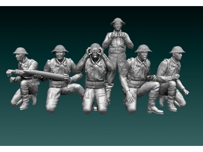 6 English Soldiers Gun Crew - image 1