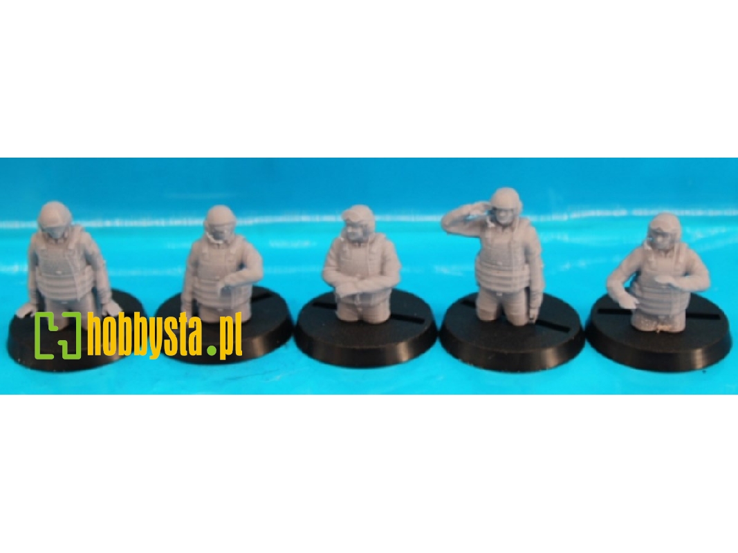 Us Abrams M 1 Tank Crew 5 Half Figures - image 1