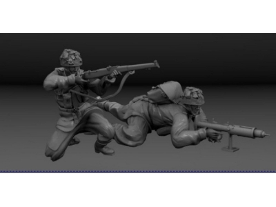 2 English Red Devils Arnhem With Rifle And Piat - image 1