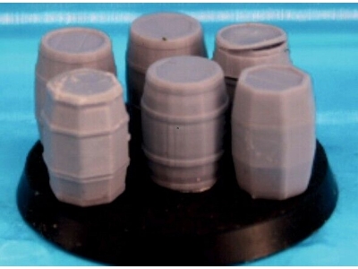 6 Wooden Barrels - image 1