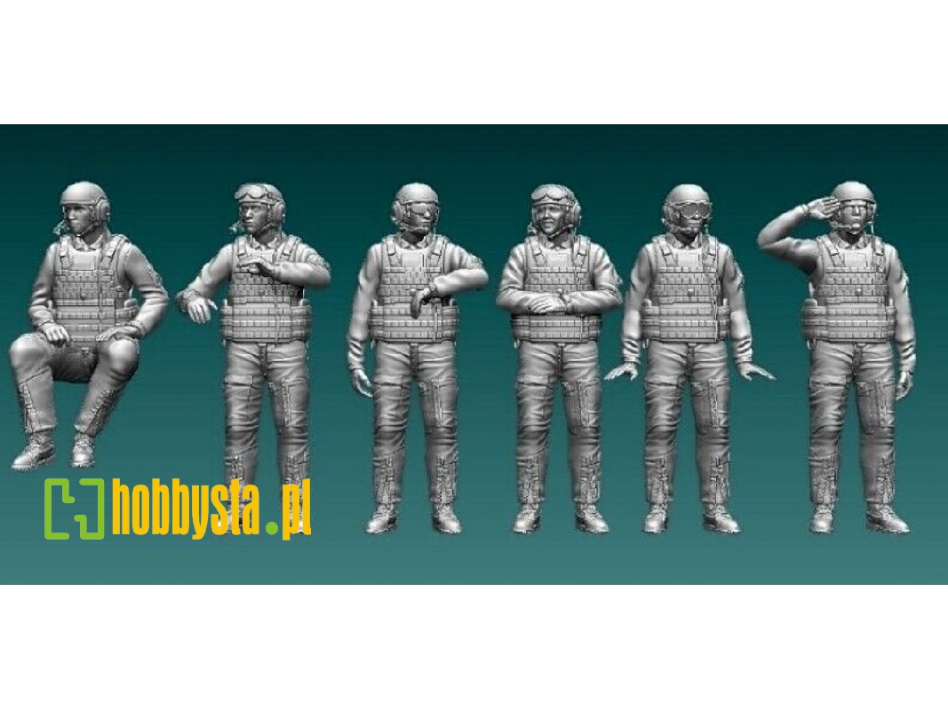 Us Abrams M 1 Tank Crew 6 Figures - image 1