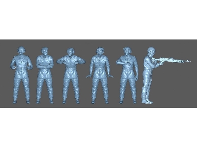 6 Challenger Tank Crew Full Figures - image 1