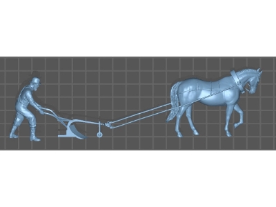 Farmer Plugging With His Horse - image 1