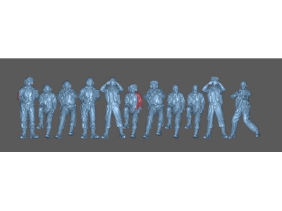 Us Tank Crew 11 Figures - image 1