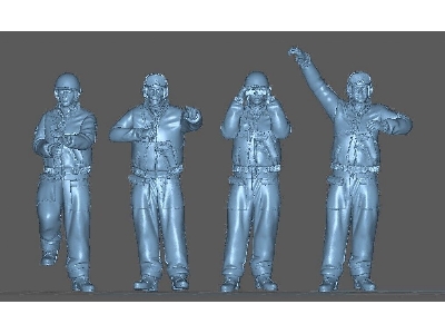 Us Tank Crew - 4 Figures - image 1