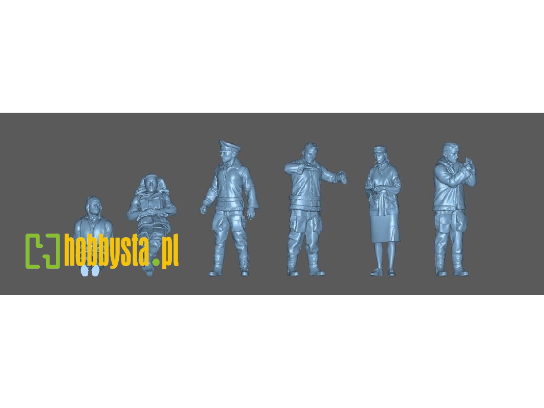 5 Luftwaffe Pilots And Luftwaffe Assistant - image 1