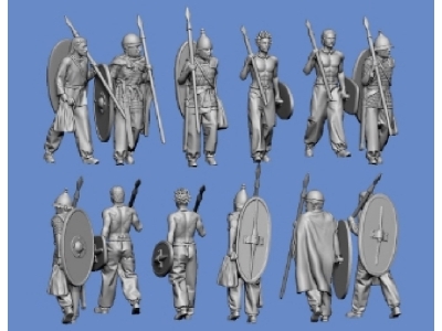 6 Celtic Warriors Walking - image 1