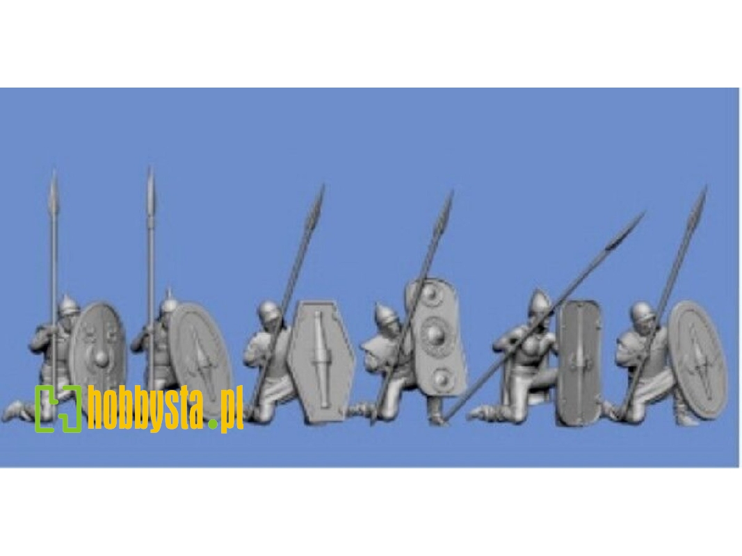 6 Celts Standing With Spear, Shield Wall, 1st Row - image 1