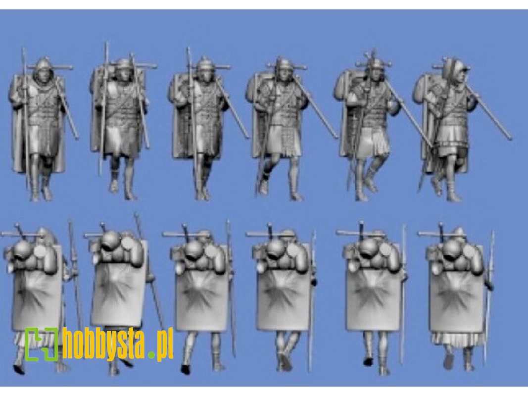 6 Roman Legionnaires On The March - image 1