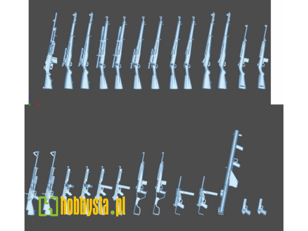 Us Wwii Infantry Weapon Set - image 1