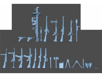 Late Wwii German Infantry Weapon Set - image 1