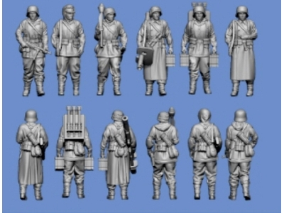 German Waffen Ss Panzergrenadier Marching (Ardennes - 6 Figures) - image 1