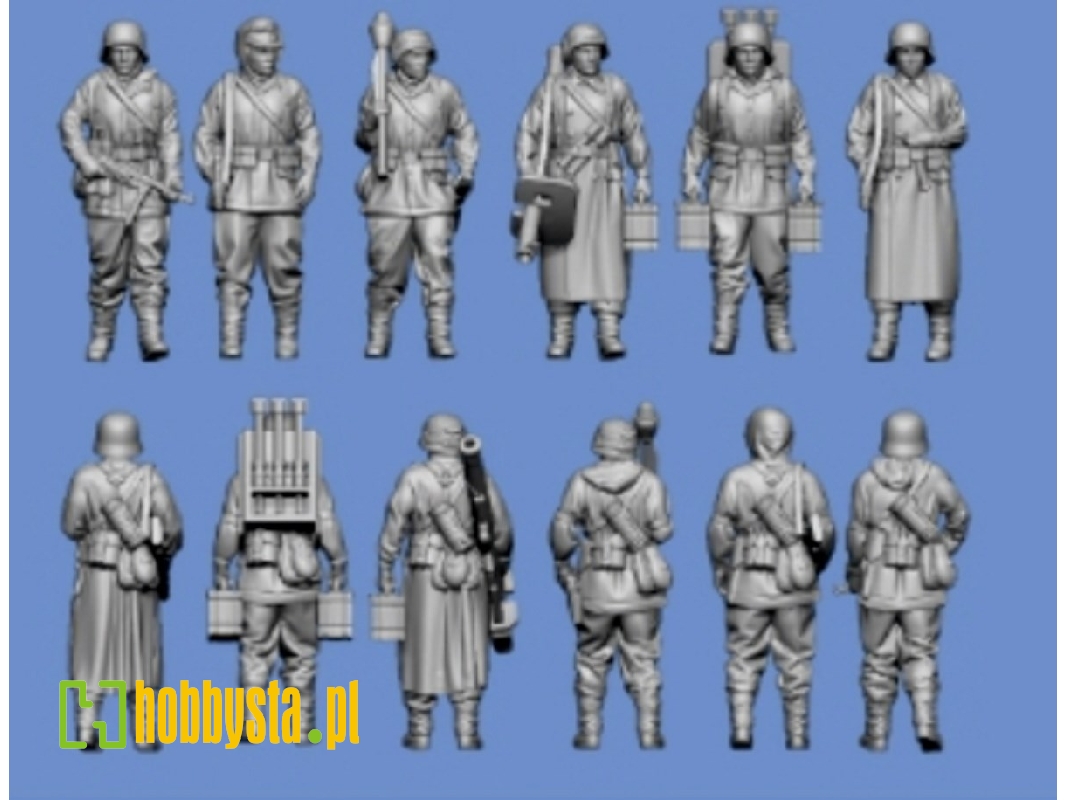 German Waffen Ss Panzergrenadier Marching (Ardennes - 6 Figures) - image 1