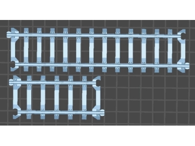 Railway Tracks (Straight / 3d-printed) - image 1