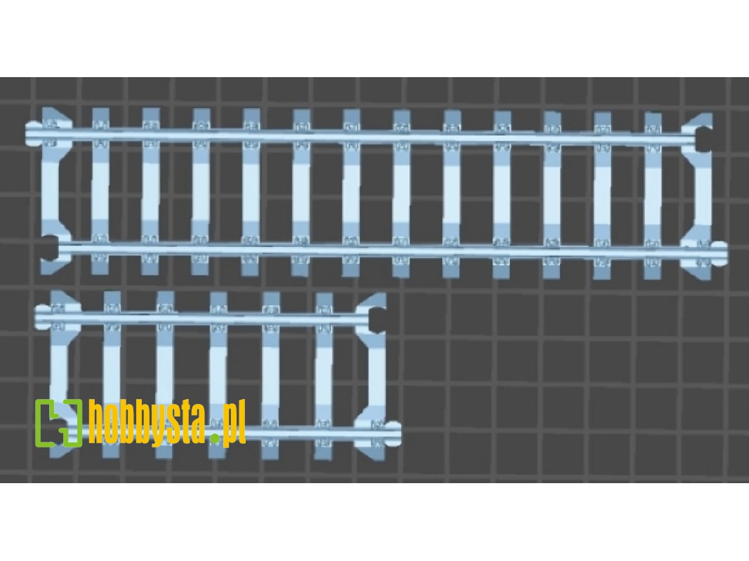 Railway Tracks (Straight / 3d-printed) - image 1