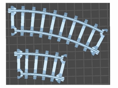 Railway Tracks (Bent / 3d-printed) - image 1